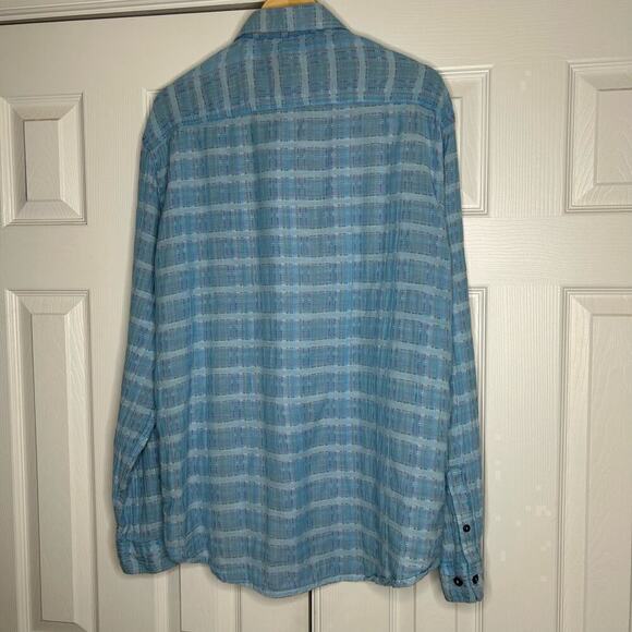 Carbon 2 Cobalt Size Large Cotton Button Down - Picture 6 of 9